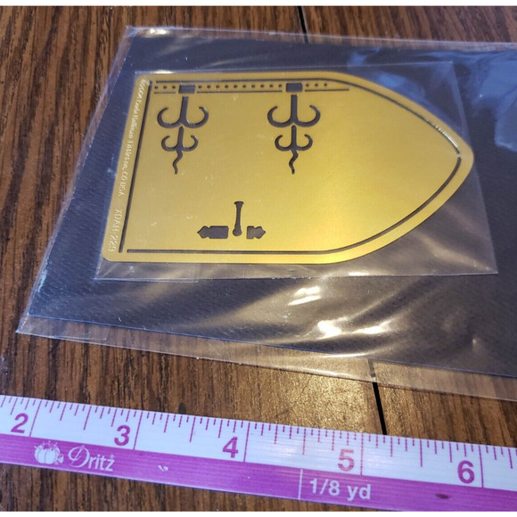 Heratige Handcrafts Brass Stencil Embossing Template Church Door - Picture 5 of 5